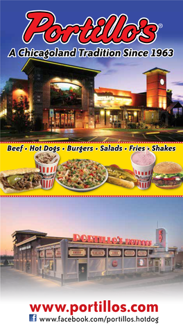 Beef • Hot Dogs • Burgers • Salads • Fries • Shakes SMOOTHIES (300-500 Cal) ASK YOUR SERVER for TODAY’S FLAVOR!
