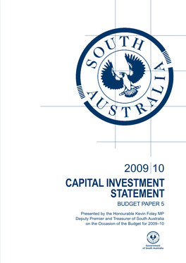 Capital Investment Statement Budget Paper 5