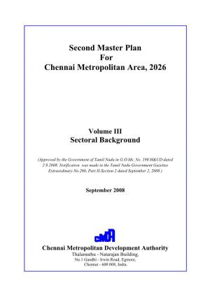Second Master Plan for Chennai Metropolitan Area, 2026