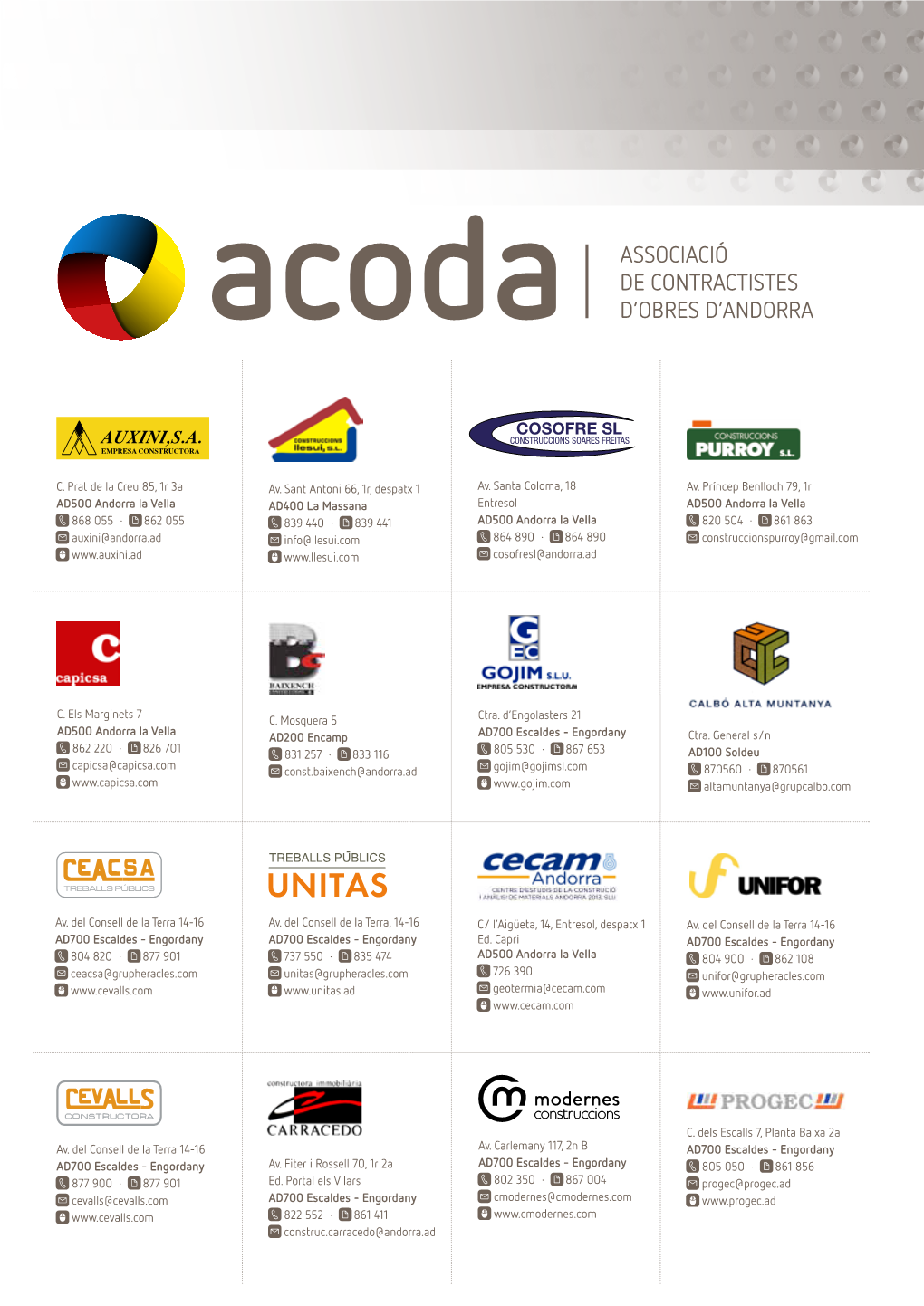 Associació De Contractistes D'obres D'andorra