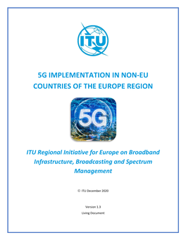 Background Paper: 5G Implementation in Non-EU Countries of the Europe Region