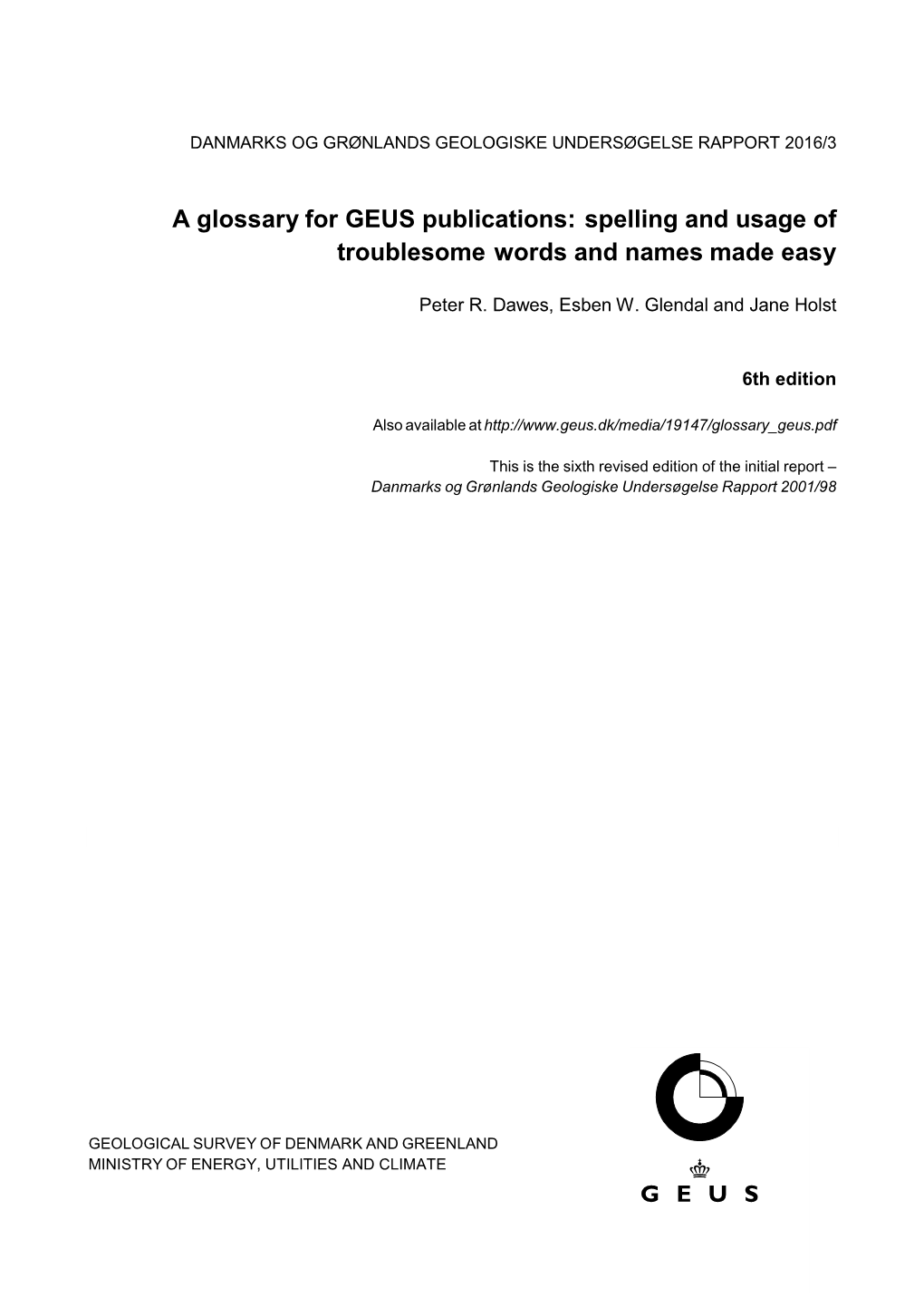 a-glossary-for-geus-publications-spelling-and-usage-of-troublesome