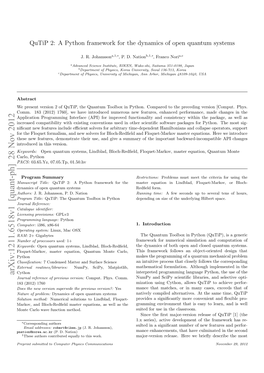 Arxiv:1211.6518V1 [Quant-Ph] 28 Nov 2012 Journal Reference of Previous Version: Comput