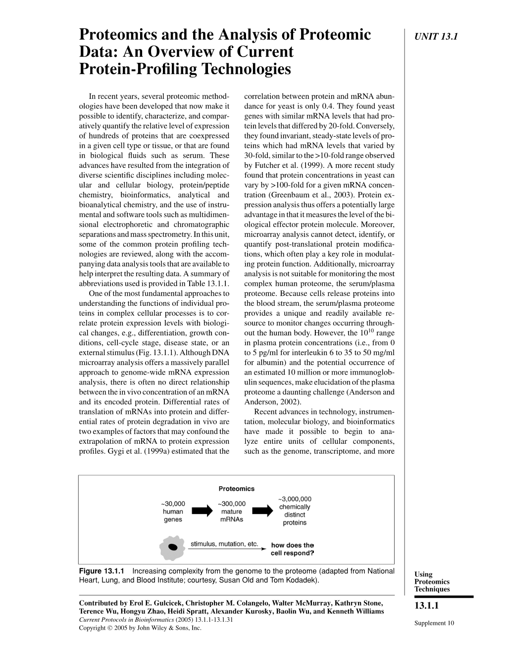 An Overview of Current Protein-Profiling Technologies