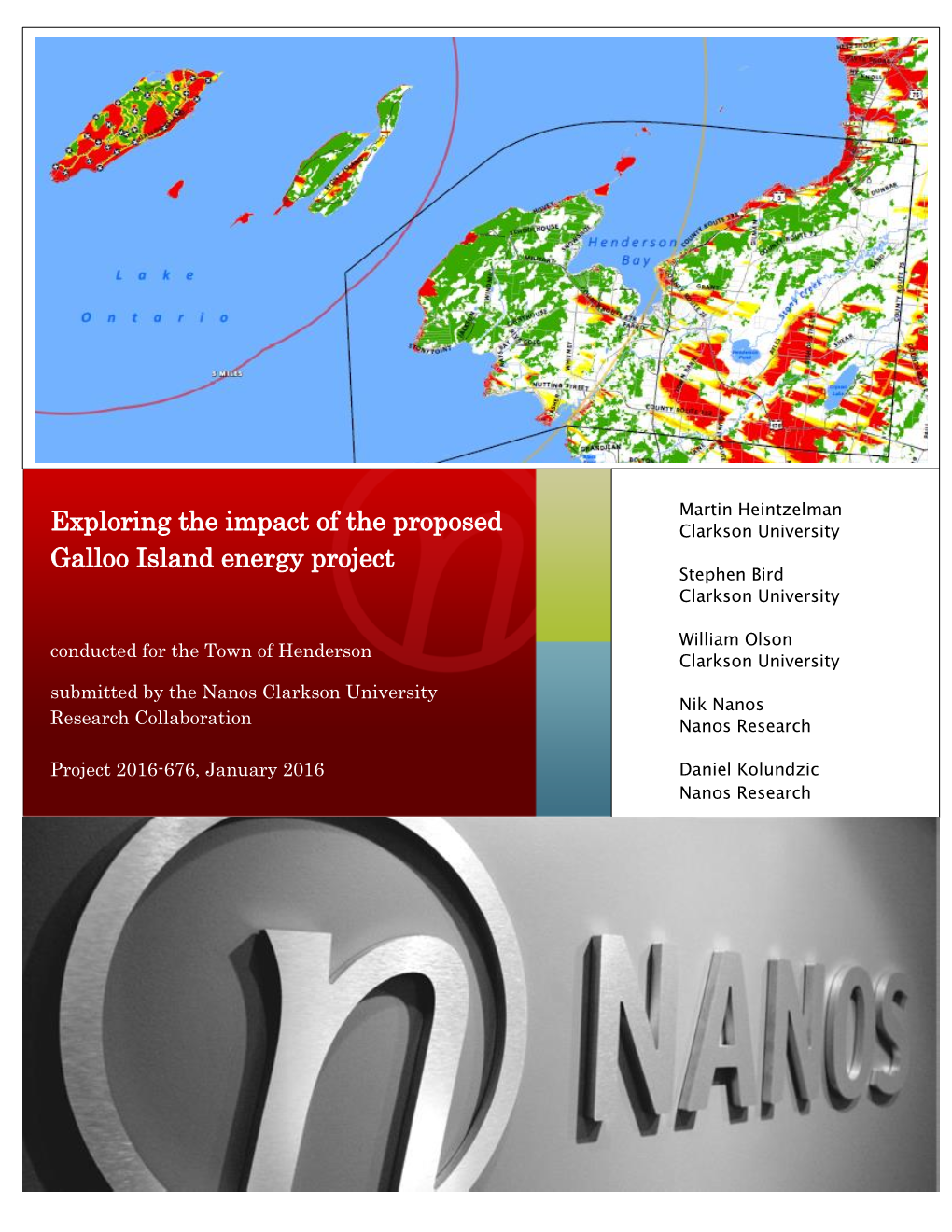 Exploring the Impact of the Proposed Galloo Island