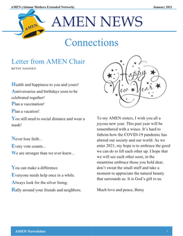 AMEN January 2021 Newsletter