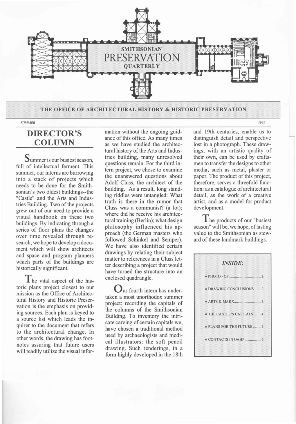 Smithsonian Preservation Quarrterly 2