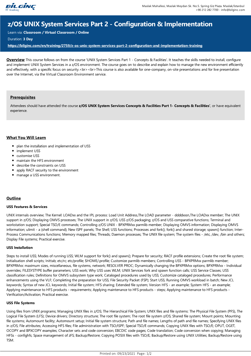 Z/OS UNIX System Services Part 2