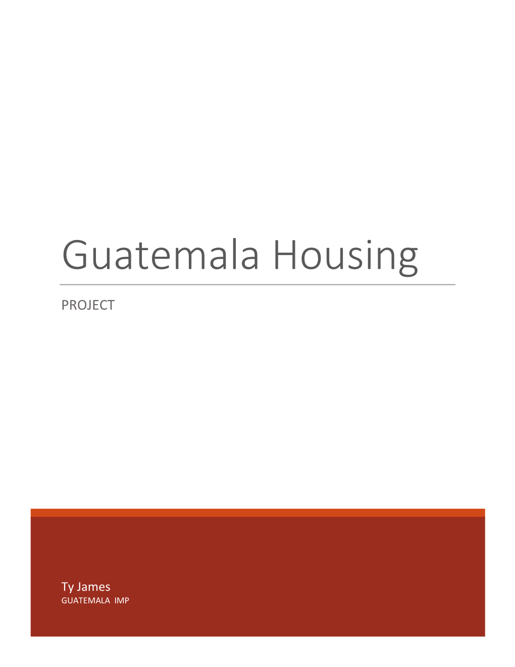 Guatemala Housing