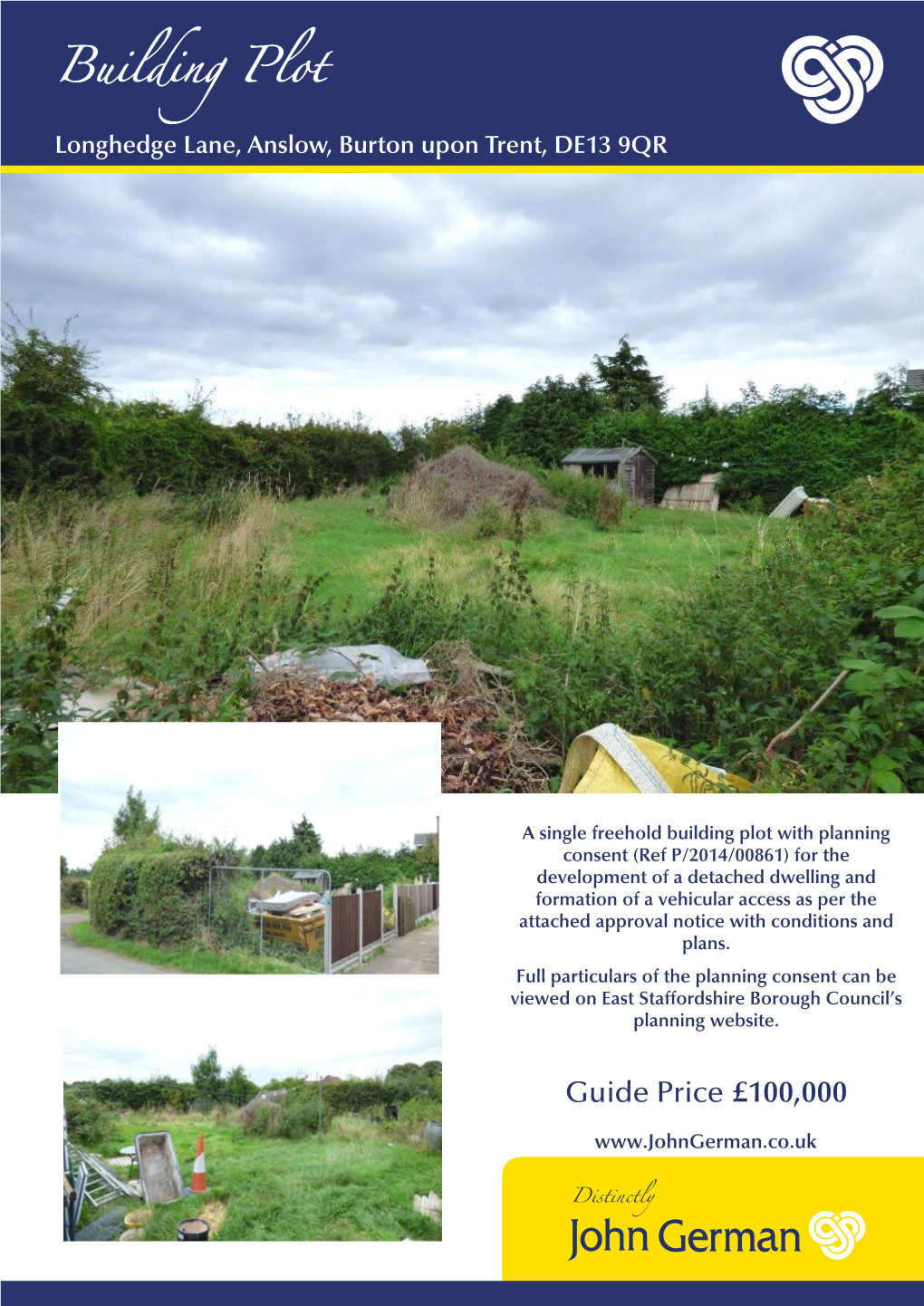 Building Plot Adj 5 Longhedge Lane Anslow