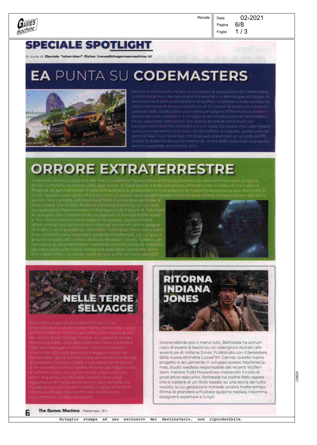 Ea Pu \Ta Su Codemasters Orrore Extraterrestre