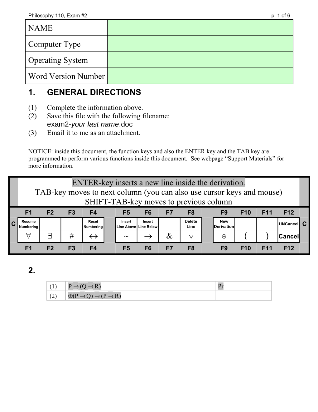 Special Symbols and Formatting Commands