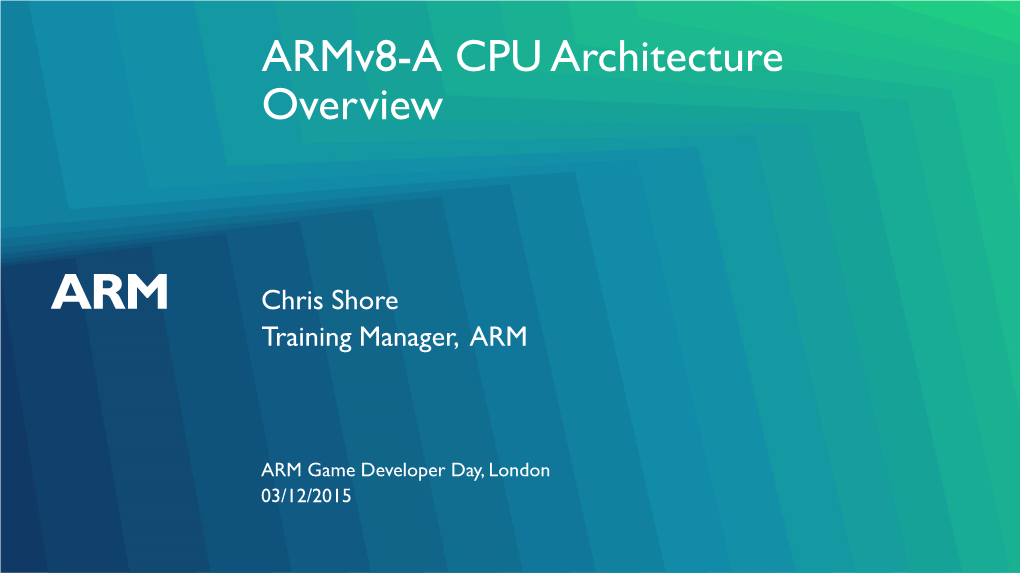 Armv8-A CPU Architecture Overview