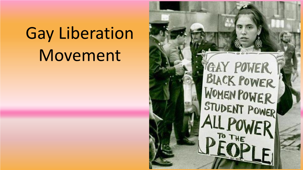 Gay Liberation Movement