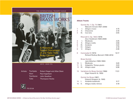 BRITISH BRASS WORKS Album Tracks