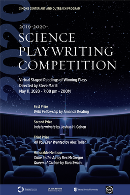 Science Playwriting Competition Calls for Ten-Minute Plays with a Substantial Science Component