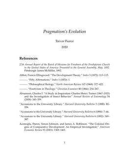 Pragmatism's Evolution