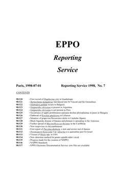 Reporting Service 1998, No