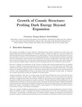 Growth of Cosmic Structure: Probing Dark Energy Beyond Expansion