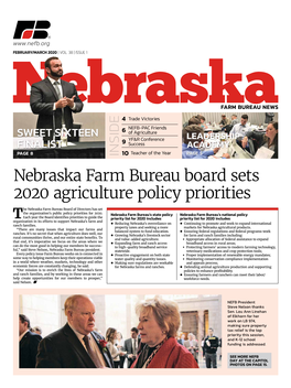 Nebraska Farm Bureau Board Sets 2020 Agriculture Policy Priorities