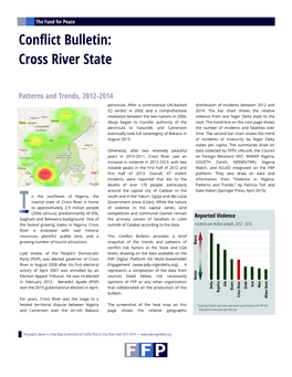 Conflict Bulletin: Cross River State