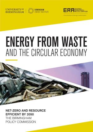 Energy from Waste and the Circular Economy