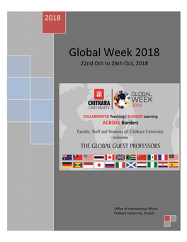 Global Week 2018 22Nd Oct to 26Th Oct, 2018
