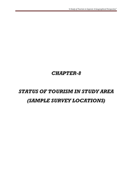 'A Study of Tourism in Gujarat: a Geographical