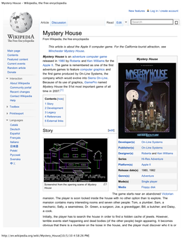Original Mystery House – Wikipedia, the Free Encyclopedia