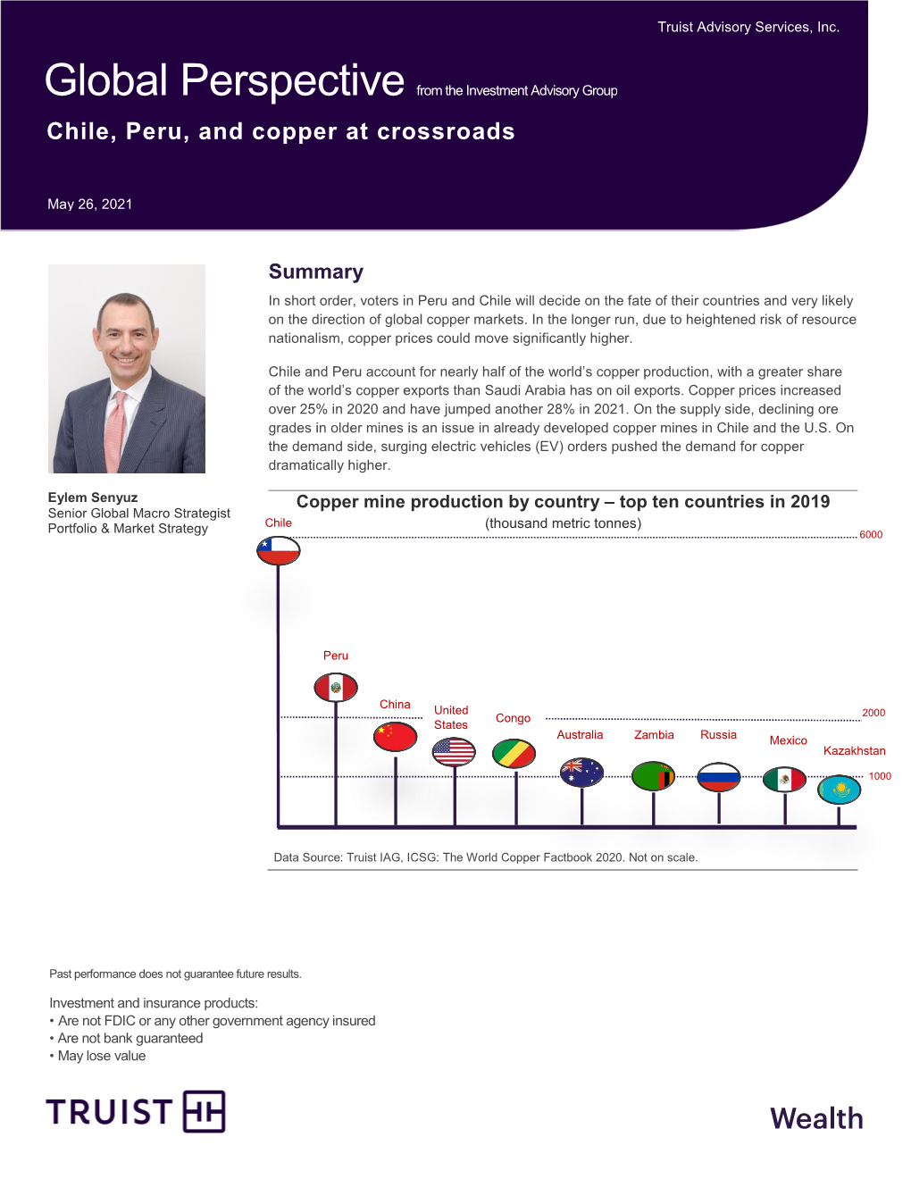 Global Perspective from the Investment Advisory Group Chile, Peru, and Copper at Crossroads