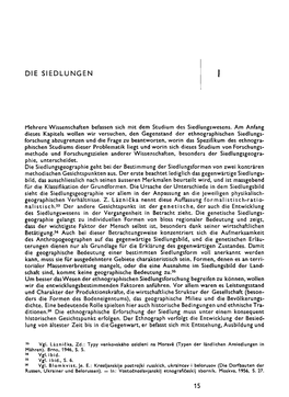 Die Siedlungen I