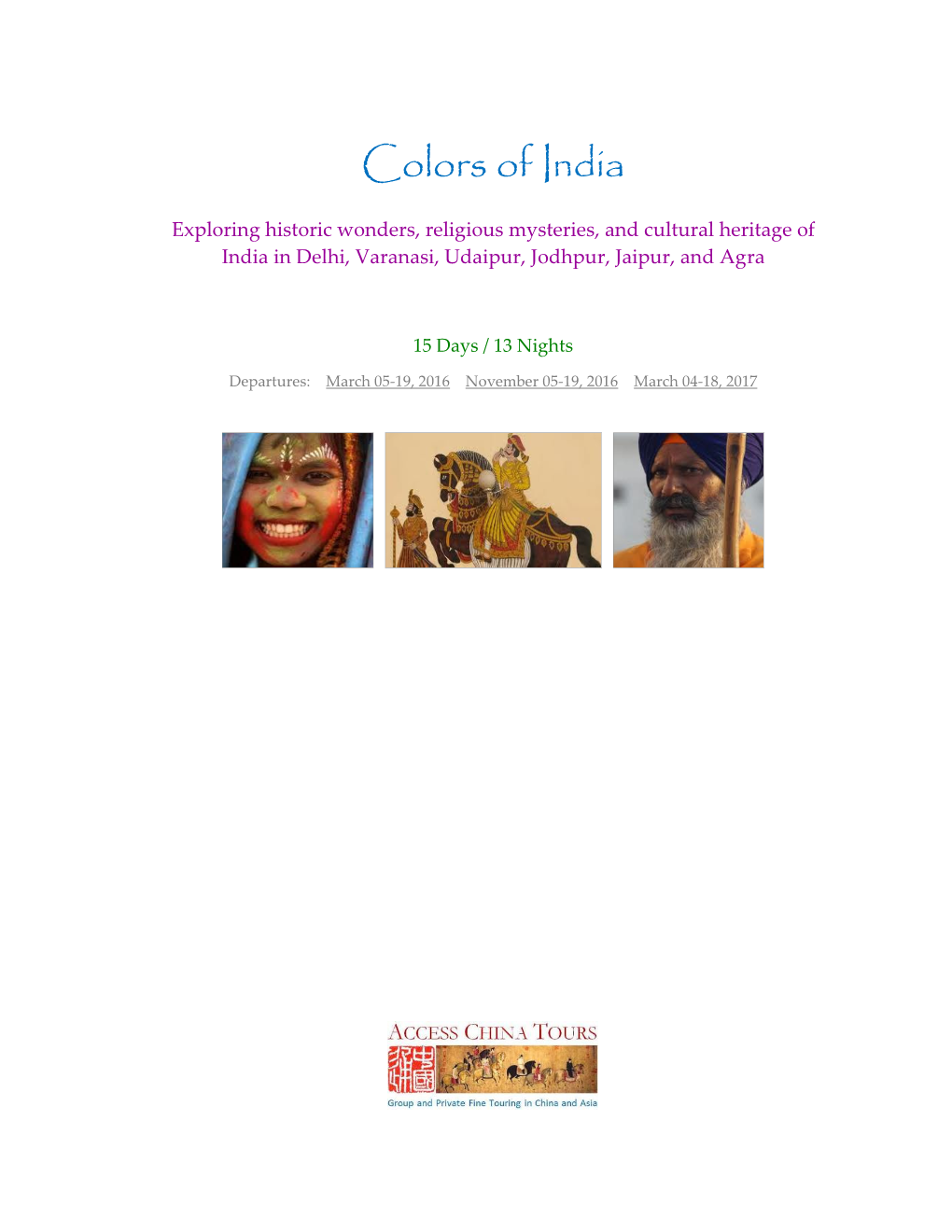 Colors of India