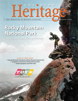 Rocky Mountain National Park a Centennial Look Back, and Ahead