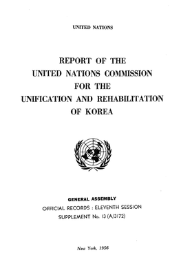 Report of the United Nations Commission for The