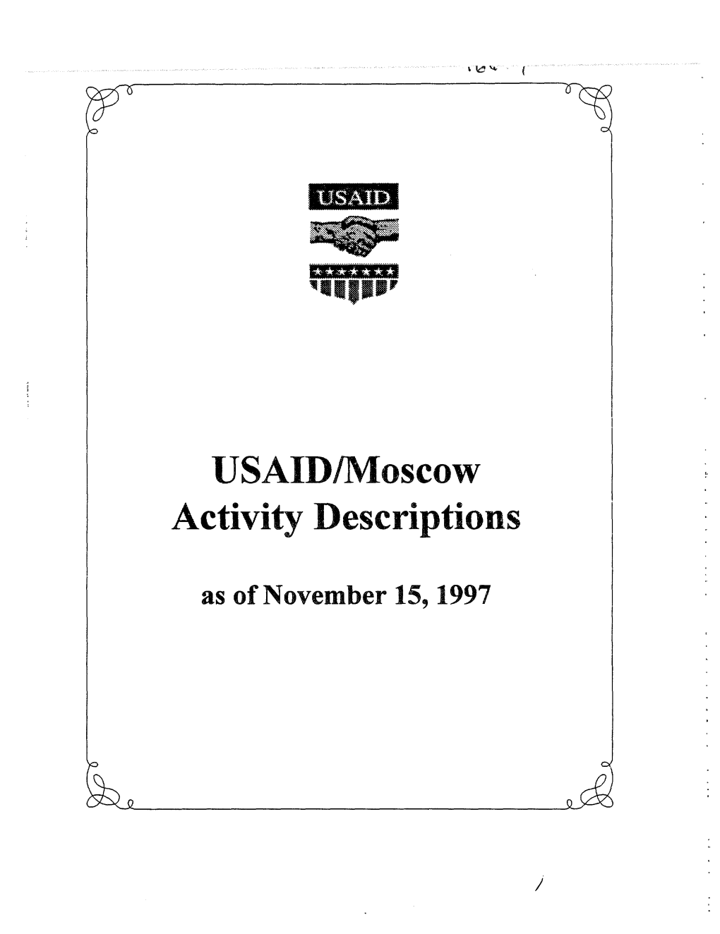 USAID Activity Descriptions
