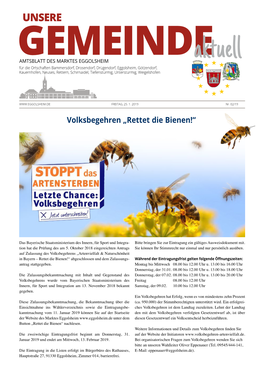 Volksbegehren „Rettet Die Bienen!“