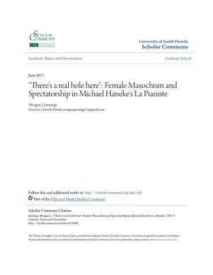 Female Masochism and Spectatorship in Michael Haneke's La Pianiste Morgan J