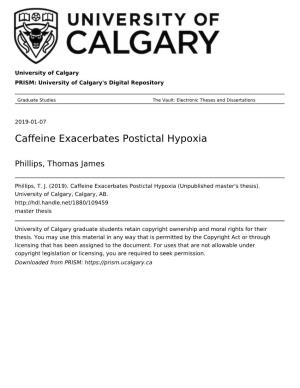 Caffeine Exacerbates Postictal Hypoxia