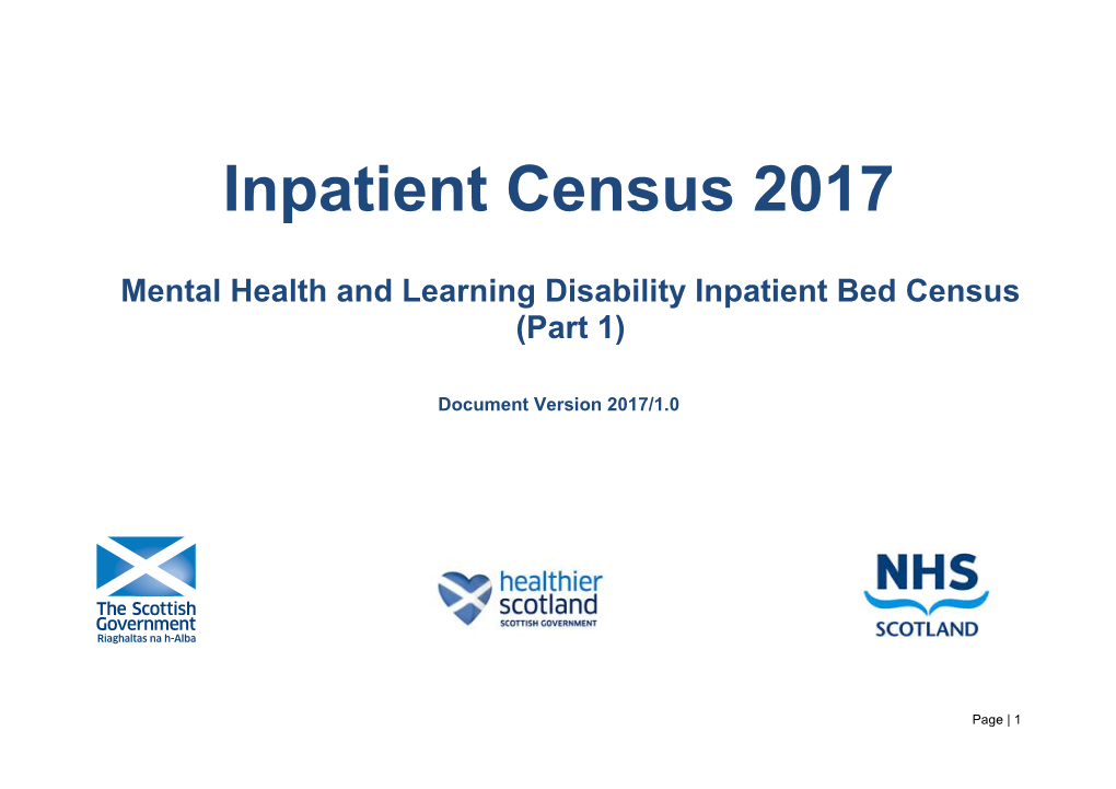 Mental Health Bed Census 2017
