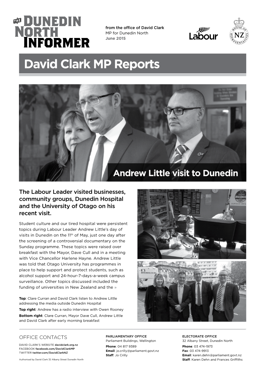 David Clark MP Reports