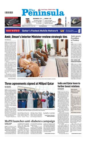 Three Agreements Signed at Milipol Qatar
