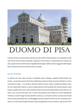 Duomo Di Pisa E Piazza Dei Miracoli