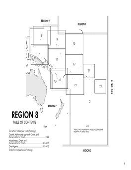 To NGA Charts, Region 8