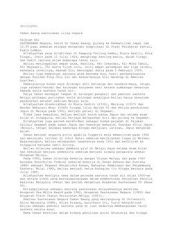Usman Awang Sasterawan Ulung Negara (BH 30/11/2001)