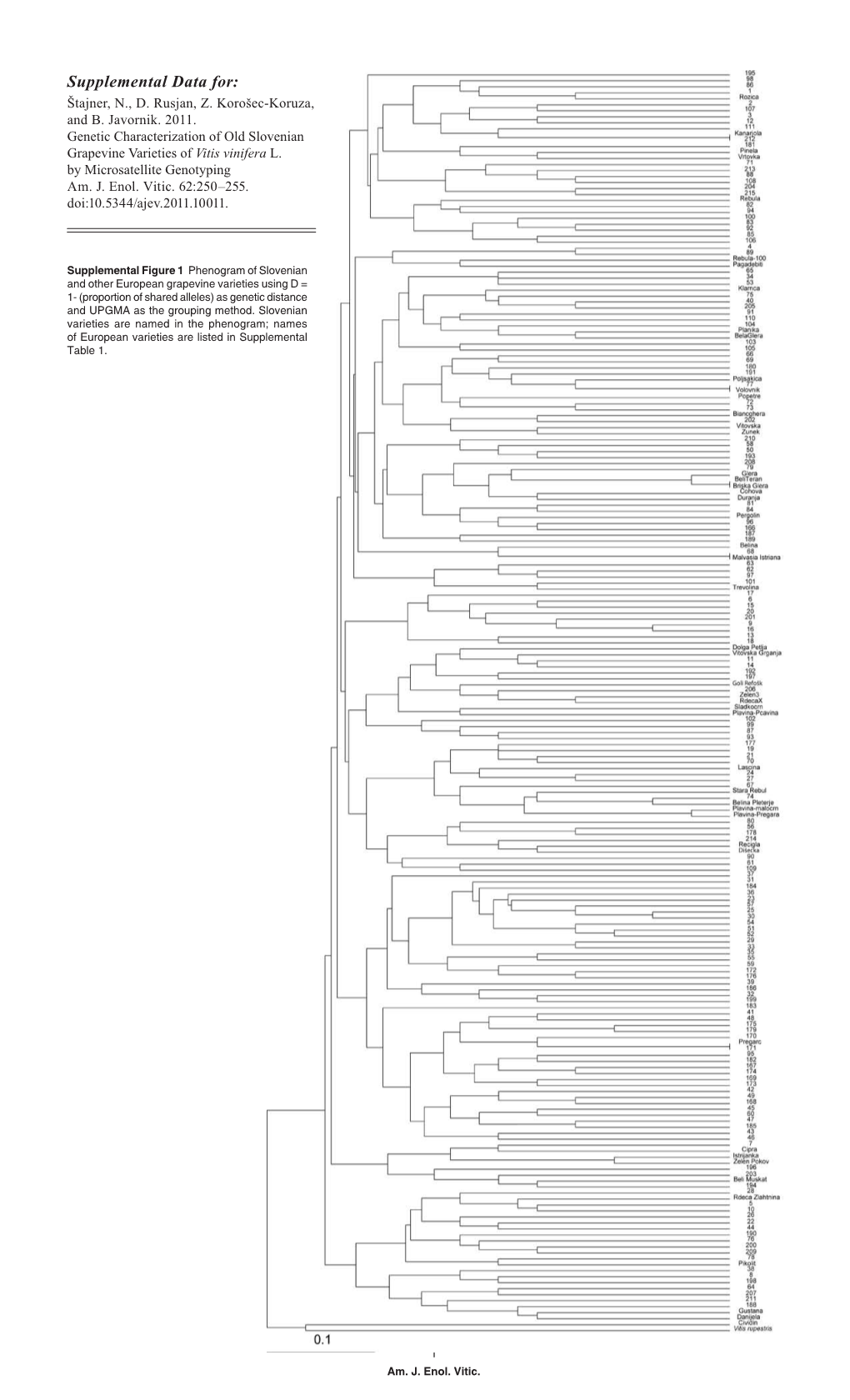 Supplemental Data For: Štajner, N., D