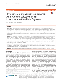 Phylogenomic Analysis Reveals Genome-Wide Purifying Selection On