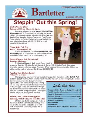 Steppin' out This Spring! Inside This Issue