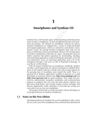 1 Smartphones and Symbian OS