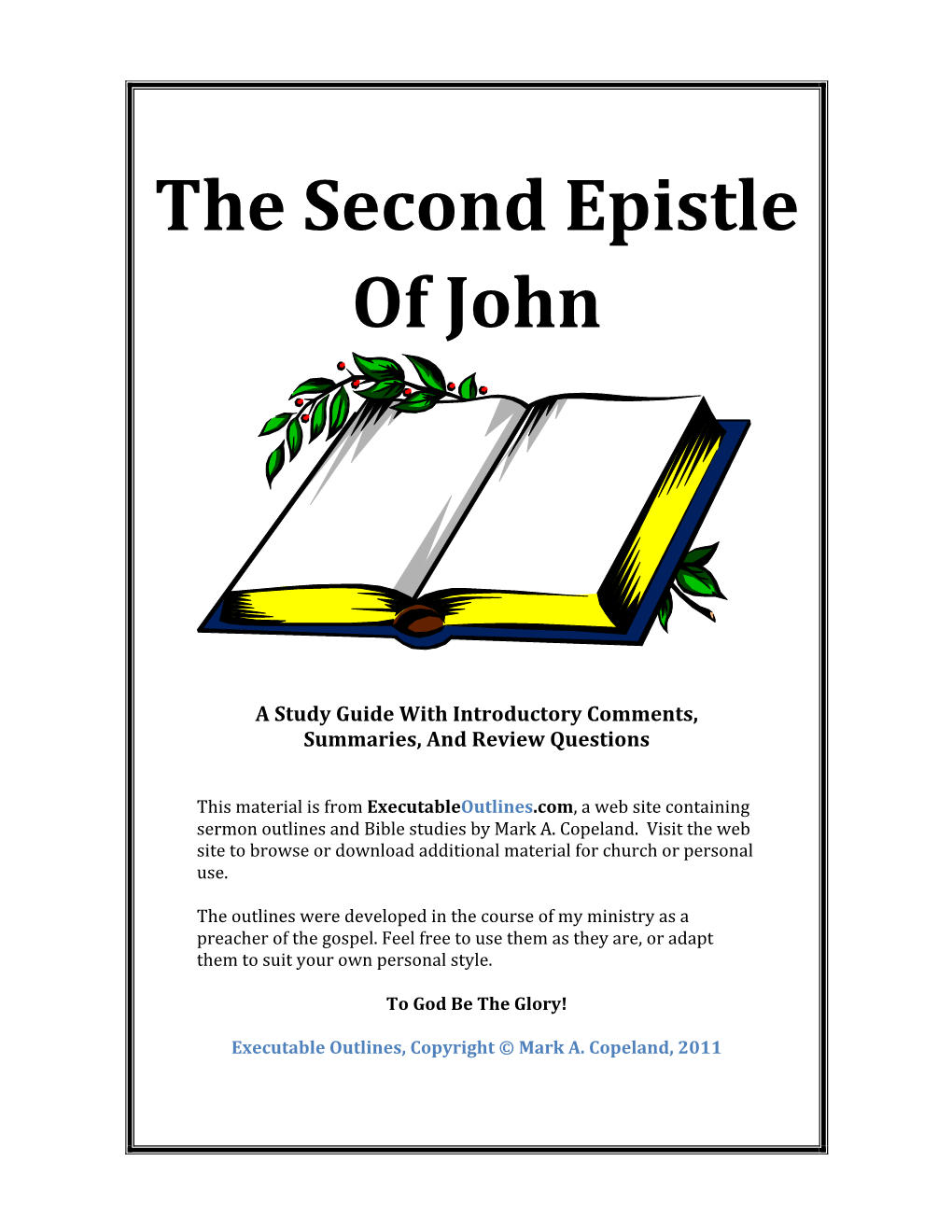 The Second Epistle of John