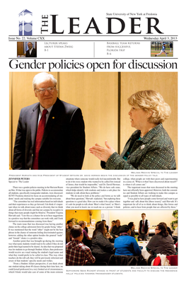 Gender Policies Open for Discussion